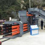 Stainless Steel Baler Machine Semi Auto Hydraulic Power Horizontal Waste Carton