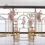 Birthday Decoration Backdrop With Flowers Party Supplies Frame Standing Hall