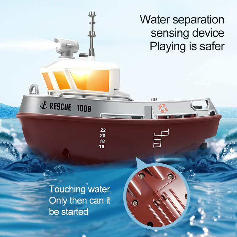 2 CHANNELS Control Channels Remote Control Ship for Kids Electric Charging Toy Ship