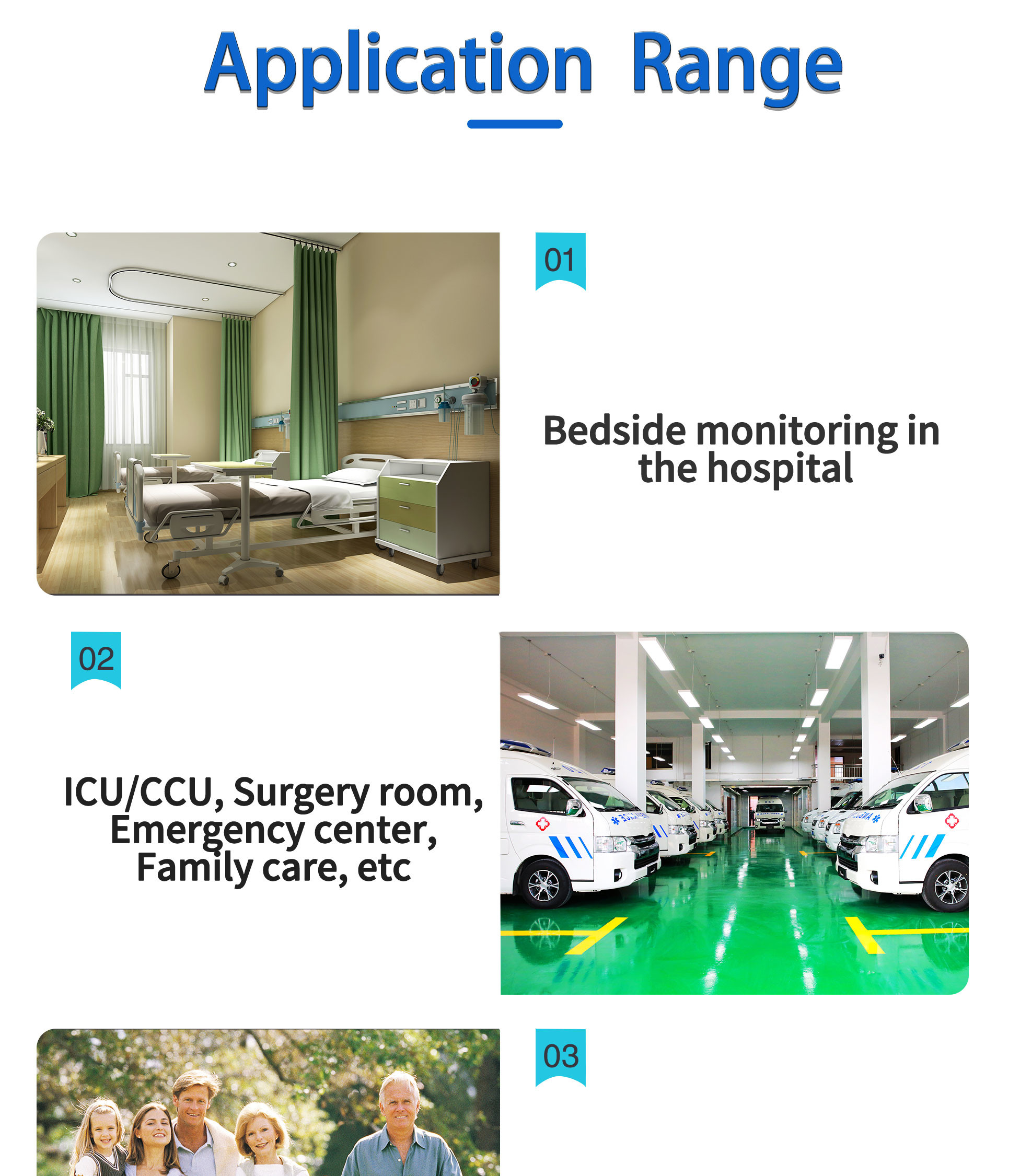 ISO13485 Certificated 6 Para Portable Patient Monitor With Sound Light And Word Alarm