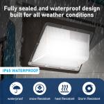 10400Lm 130Lm/W Outdoor Wall Lamp Light IP65 Industrial Style Wall Light