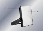Ip65 Led Spot Flood Lights / Square Flood Light For Building 100 - 277v Input