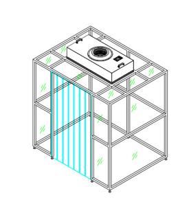 China Class 100 Cleanroom Booth: 99.995% HEPA Filtration | Cost-Effective &amp; Quick Installation wholesale