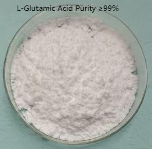 China C5H9NO4 L Glutamic Acid Powder 99% Purity Soluble In Formic Acid wholesale
