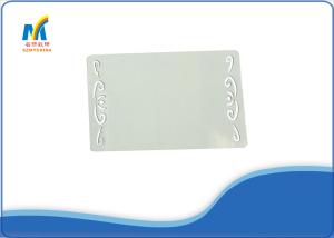 China ROHS White Sublimation Metal Business Cards Butterfly Design With 68*54 Mm Print Size wholesale