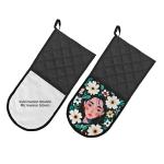 Custom Sublimation Double Microwave Oven Mitt Gloves