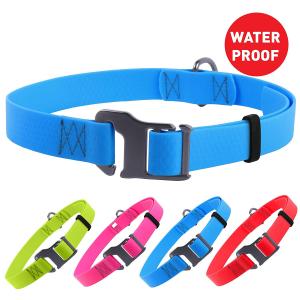 China Colorful Water Resistant Dog Collars Stylish Skin Friendly Neck Girth 14&quot; - 26&quot; wholesale