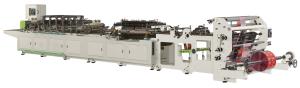 China 25Kw Four Side Edge Sealing Bag Making Machine 160 Section / Min PLC Control wholesale