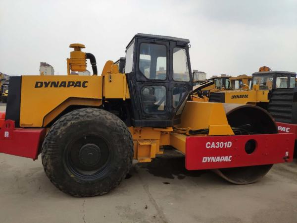 CA301D Used Road Roller 131HP Power Single Drum Roller 1300kg Weight 1 Year