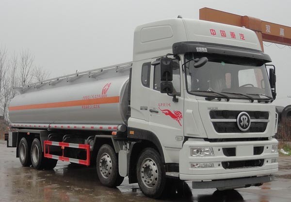 Sinotruk howo 8*4 25000 liters diesel oil Tank Truck Trailer / oil delivery truck