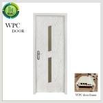 Waterproof External WPC Glass Door Anti Formaldehyde Bathroom Use