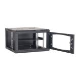 Front Glass Door Rear Steel Door Network Server Cabinet , Data Cabinet Wall