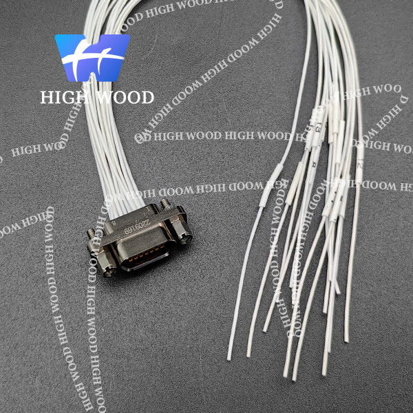 J30J SERIES MICRO-D Connectors,J30J-15ZKP L=200 ,J30J SERIES TWISTED PIN MICRO RECTANGULAR ELECTRICAL CONNECTOR