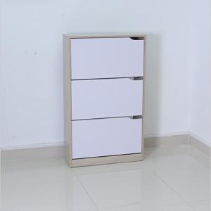 China Melamine MDF Mirrored Shoe Cabinet wholesale