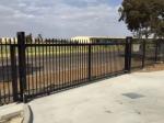 Customized Black Zinc Steel Metal Garrison Fence Panels Maintenance Free