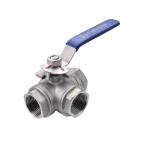 Q14 15F Three Way Industrial Floating Ball Valve Made Of SS304 316 For Household