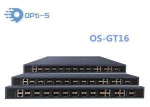 China Cassette GPON OLT 16 ports 2*10GE Uplink SFP+ ports GPON OLT Broadcom chip pizzabox 1RU zte huawei fiberhome wholesale