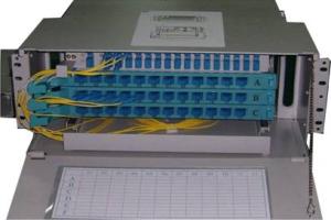 China Stainless steel IP65 4U Height 19'' Standard Splitting Fiber ODF Unit 175 * 482 * 320mm wholesale