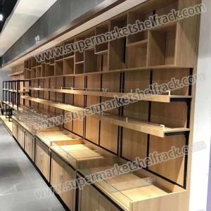 China Steel And Wood CombinedDouble Side Supermarket Rack For Supermarket wholesale