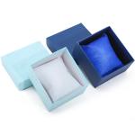 Single Slot Twill Grain Paper Watch Box Packaging with Detachable Pillow