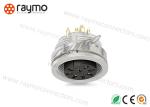 Waterproof Threaded Electrical Connector Silver Colour Front Mounting Lightweigh