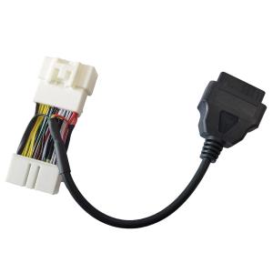 China Stable 30cm OBD2 Scanner Cable For Car 26 Pin PVC PE Material wholesale