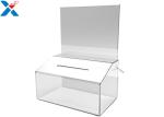 Custom Clear Acrylic Sign Holders Transparent Election Ballot Box With Lock