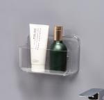 Wall Mount Plastic Storage Caddy Organizer Self Adhesive Non Drilling Basket -