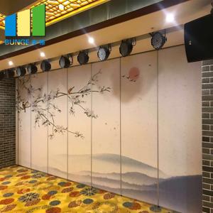 China Banquet Hall Acoustic Panel Movable Partition Walls / Sliding Folding Partitions wholesale