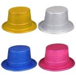 Customized Shape Magician Performed Hat Halloween Lincoln Hat With Glitter