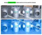 Air Conditioning Seawater Pump Inlet Stainless Steel 316L Rough Water Filter,