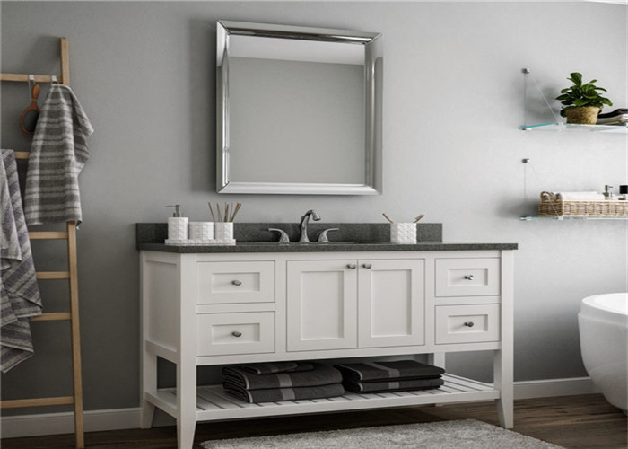 Solid Wood Prima Vanity DIY Bathroom Cabinet For Hotel Project , Guest Room