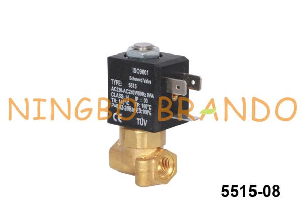 2/2 Way Normally Closed Brass Solenoid Valve For Coffee Maker 5515 Ceme Type