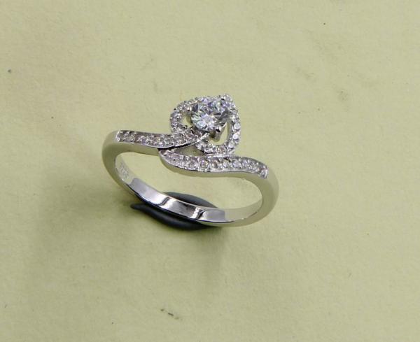 Snake Sparkling Radiant Cut Pear / Oval / Round / Chevron 925 Sterling Silver CZ
