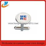 Cheap cufflinks/brass metal cuff links with logo,MOQ 50 sets each cufflinks