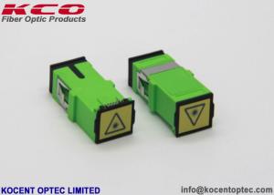 China Non Flange Fiber Optic Adapter 1 Chanel Singlemode Plastic Material With Dust Cap wholesale