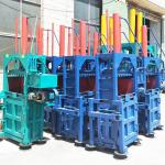 Customized Vertical Hydraulic Cotton Bale Press Easy Operation Carton Compress
