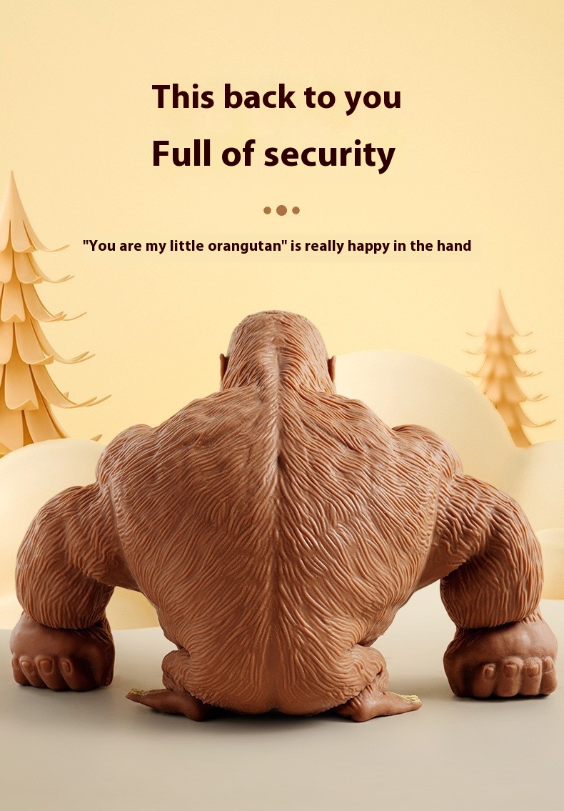 Children's Pinch Toy Gorilla Vent Pinch Slow Rebound Toy Decompression Sand Molding Soft Glue
