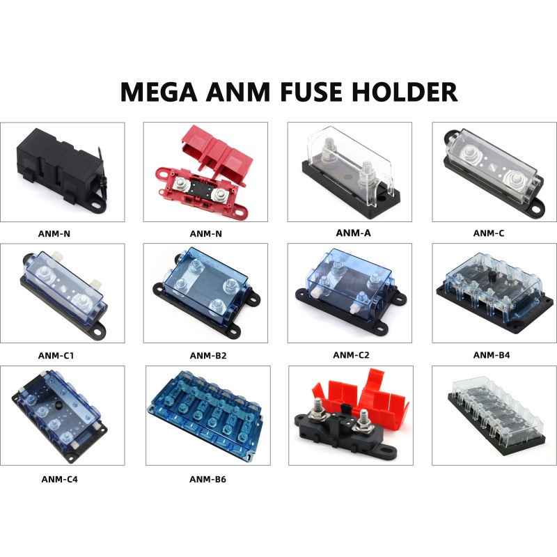 High Amp 100A 120A 200A 250A 300A 350A 400A 450A 500A 80V Ceramic AMG ANM MEGA Fuse