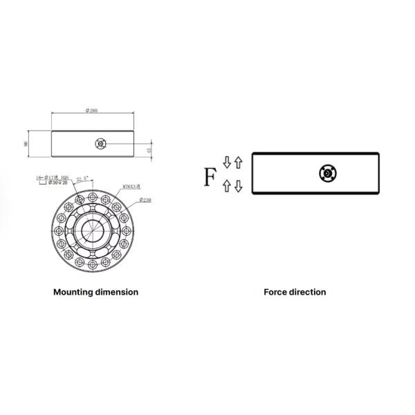 Stainless Steel High Sensitivity Small Size Piezoelectric Power Sensor Transmitter Sensor