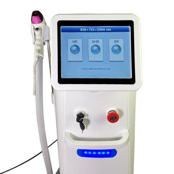 Newest 3 wavelength 755nm 808nm 1064nm professional painless diode laser hair