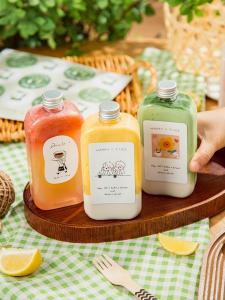 China 400ml Biodegradable Plastic Juice Bottles Boba Tea Container wholesale