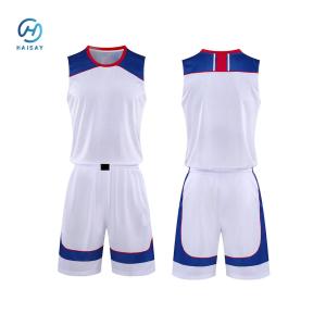 China Custom Design Breathable Sport Wear Custom Sublimation Reversible Basketball Jersey Set Basketball Uniform wholesale