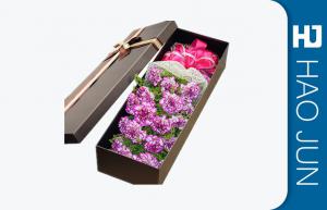 High End Flower Bouquet Delivery Boxes / Fashionable Cardboard Rose Boxes