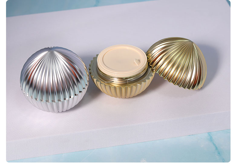 10g Cream Bottle Gold Silver Spherical Cream Cap for ABS Plastic Cosmetic Packaging Supplies