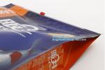 15kg 20kg side gusset plastic bag pet food packaging with slider zipper, flat