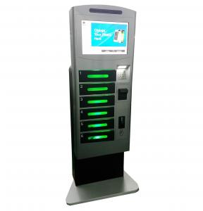 China Computer Operated Fast Cell Phone Charging Stations Coin / Bill / Card Payment wholesale
