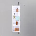 Magnetic Suction 4 Shelves 100cm height Wooden Bathroom Storage