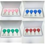 Chinese medicine massage tool 4 PCS cellulite cups Silicone Cupping cup Vacuum
