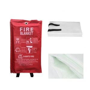 China Glass Fiber Fire Blanket Extinguisher Heat Resistant Temperature 550-700℃ wholesale
